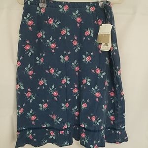 NWT Liz Claiborne Lizwear Blue/Pink Skirt Sz 12